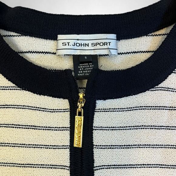 St John Sport Matching sweater and tank set vintage size Small gold black cream - Picture 6 of 10